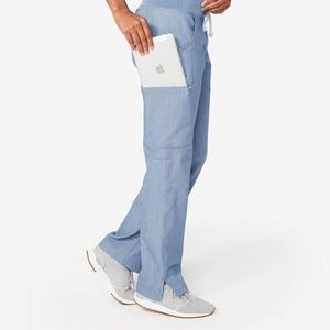 Figs - light denim Kade scrub pants (Petite S)